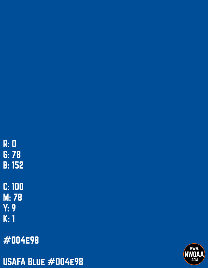 Nationwide World Of American Artists (NWOAA) Color Of The Day #69 - USAFA Blue #004e98