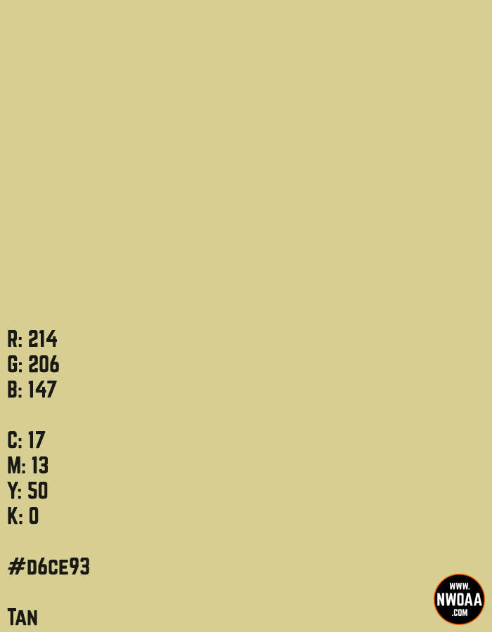 Nationwide World Of American Artists (NWOAA) Color Of The Day #71 - Tan #ad6ce93